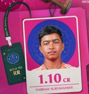 Vaibhav Suryavanshi ipl price 2025